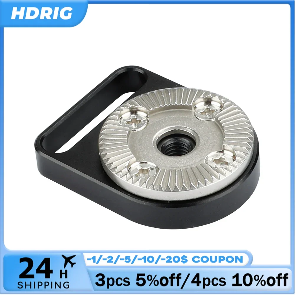 HDRIG Standard M6 Female ARRI Rosette Connecting Mount Fit for Arri Accessories For Sony Canon DSLR Camera Cage Rig Kit