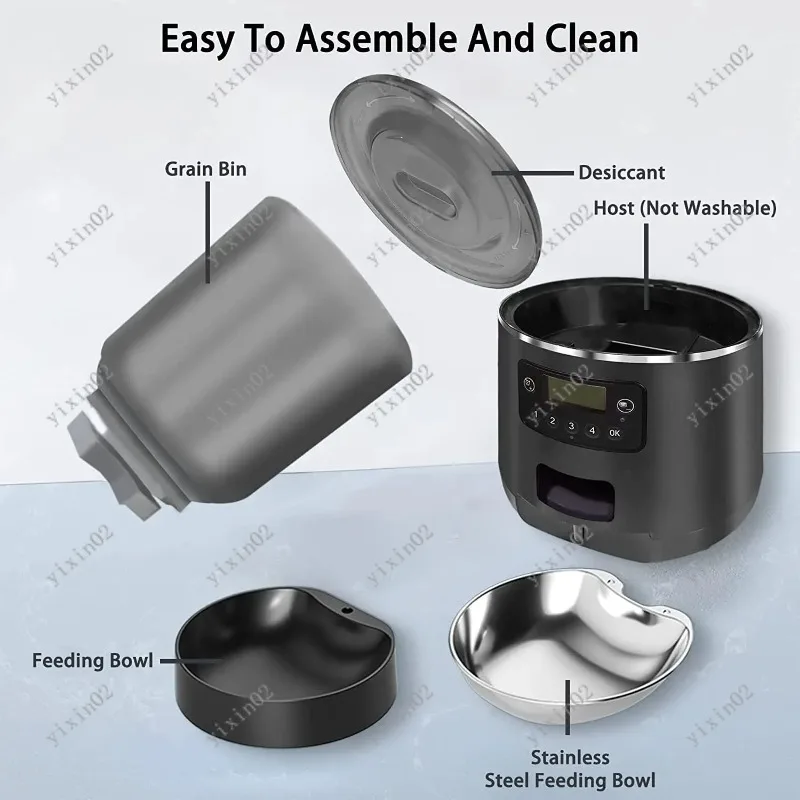 Smart Automatic Pet Feeder for Cat Dog with Quantitative Control Food Dispenser That Comes with an Auto Bowl
