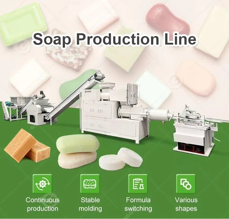 Laundry Soap Make Maker Fully Automatic Industrial Hotel Manufacture Plant Shaping Machine To For Home Customize