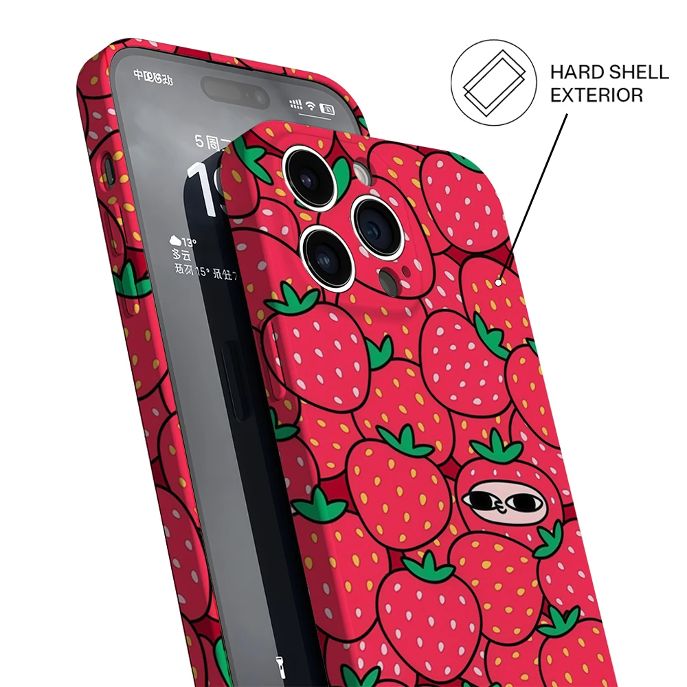 Patrón de estrella juguetona en rayas rosadas IPhone17 imprescindible funda de teléfono para IPhone 17 16 15 14 13 HD funda dura de una sola capa resistente