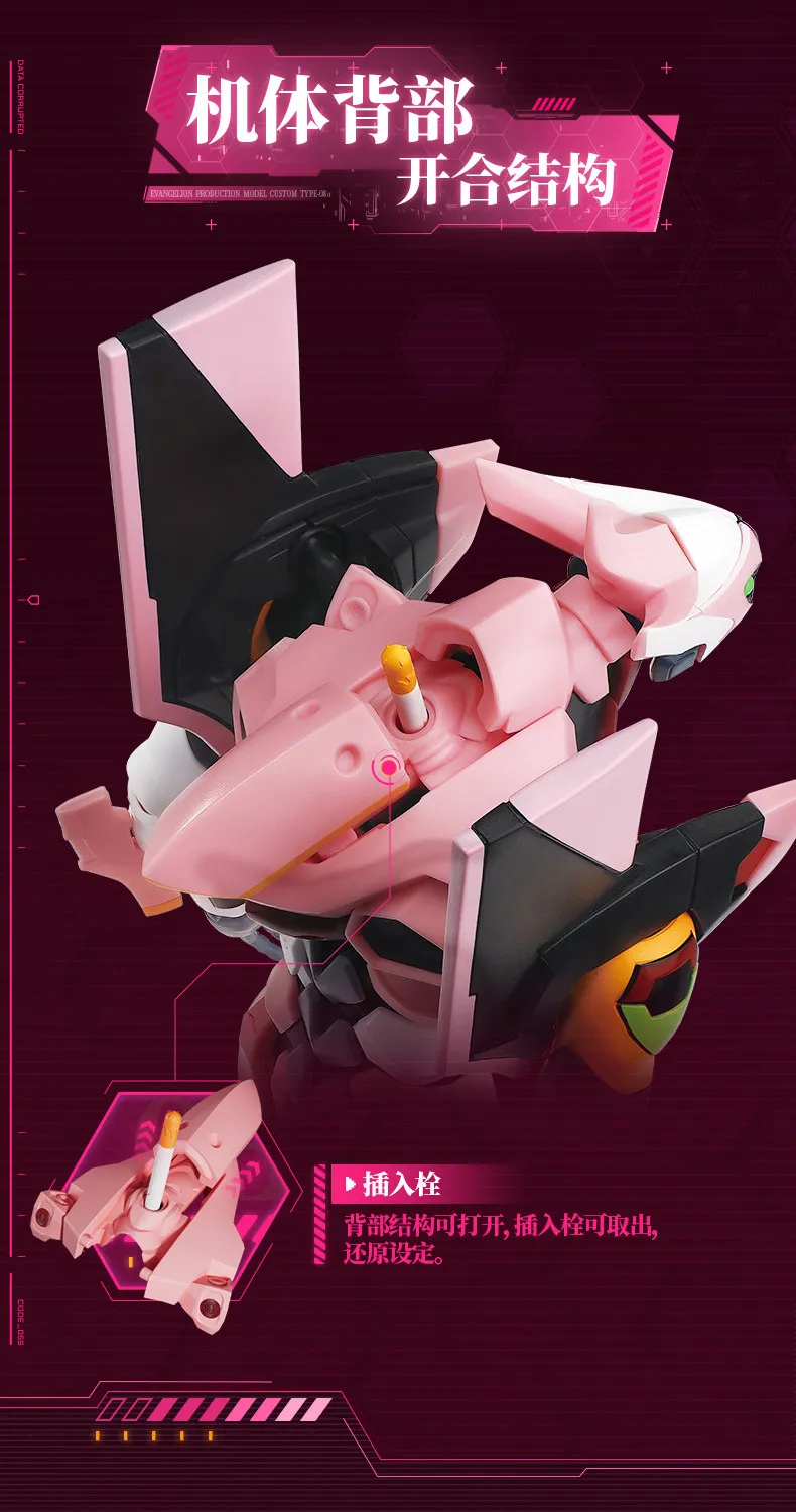 BLOKEES Original EVANGELION TYPE-00 TV 02 01 08 EVA00 NEON GENESIS EVANGELION Asuka Shinji Assembled Action Figure Anime Toys