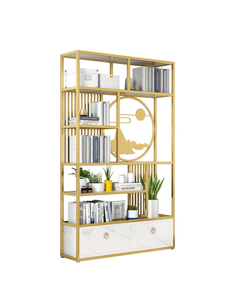 

Bookshelf Shelf Creative Light Luxury Bookcase Living Room Simple Storage Modern Floor Punching