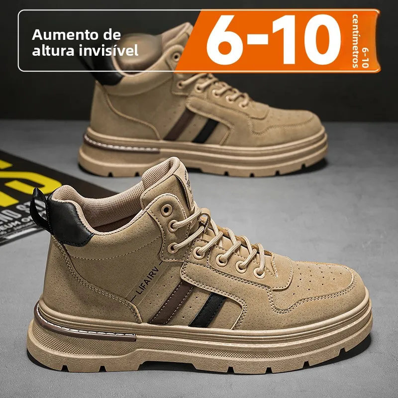 men's-boots-high-top-thi-bot-invisible-heightening-0cm-casual-briti-sle-workwear-oes-comfortable-soft-rubber