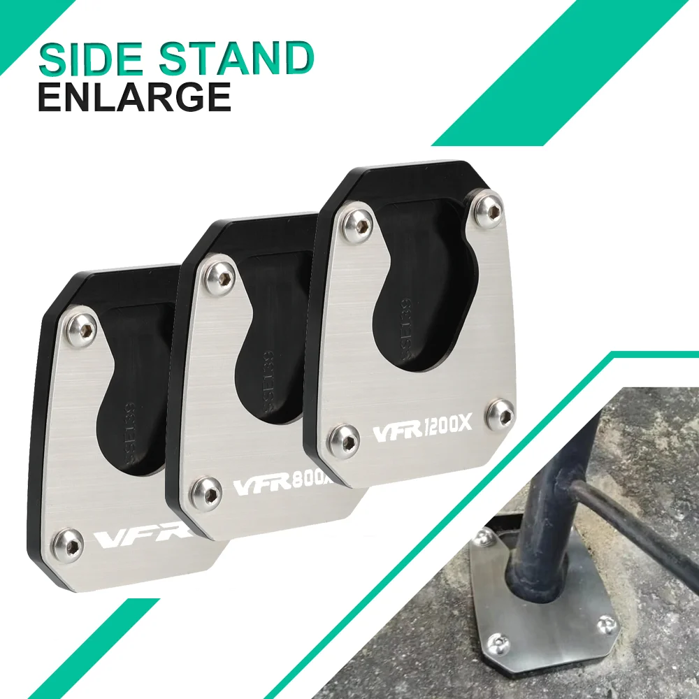 

Motorcycle Kickstand Side Stand Enlarger Extension Pad Support Plate For HONDA VFR1200X VFR 1200X VFR800X 1200 CROSSTOURER/DCT