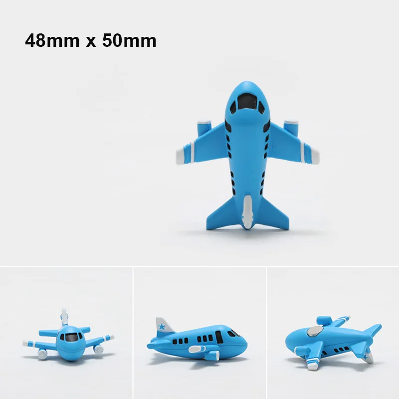 Blue plane refrigerator paste 3D three-dimensional Aerospace cartoon cute cultural and products small gift magnets