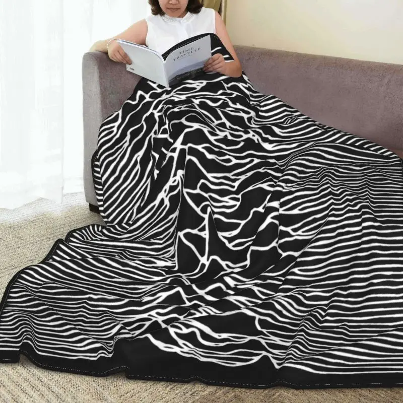 Joy Division Unknown Pleasures Album Record Cover Blanket Velvet Comfort Coral Fleece Bedding Supply Family Expenses