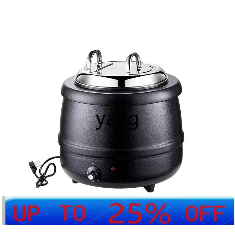 LTT commercial 304 stainless steel buffet electronic warm soup pot 13L thermal insulation porridge