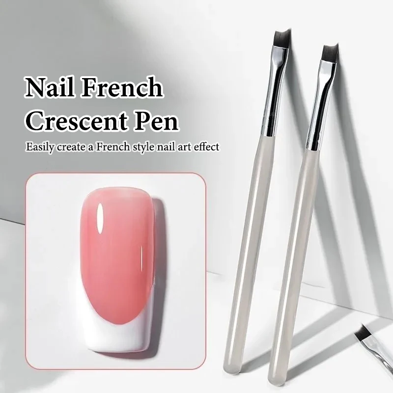 

1 PCS French Plaid Nail Art Brushes Line Grid Pattern Drawing Pen For DIY UV Gel Extension Painting Supplies