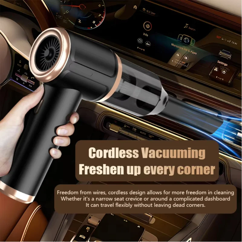 Lenovo ThinkPlus 5-in-1 Car Vacuum Cleaner Portable Mini Cordless Vacuum 45000pa Powerful Car Suction Machine For Car Home