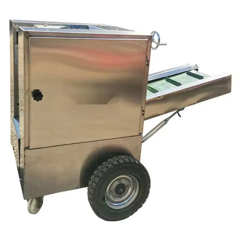 Máquina peladora de cáscara de coco totalmente automática, desgranadora de coco eléctrica comercial, verde