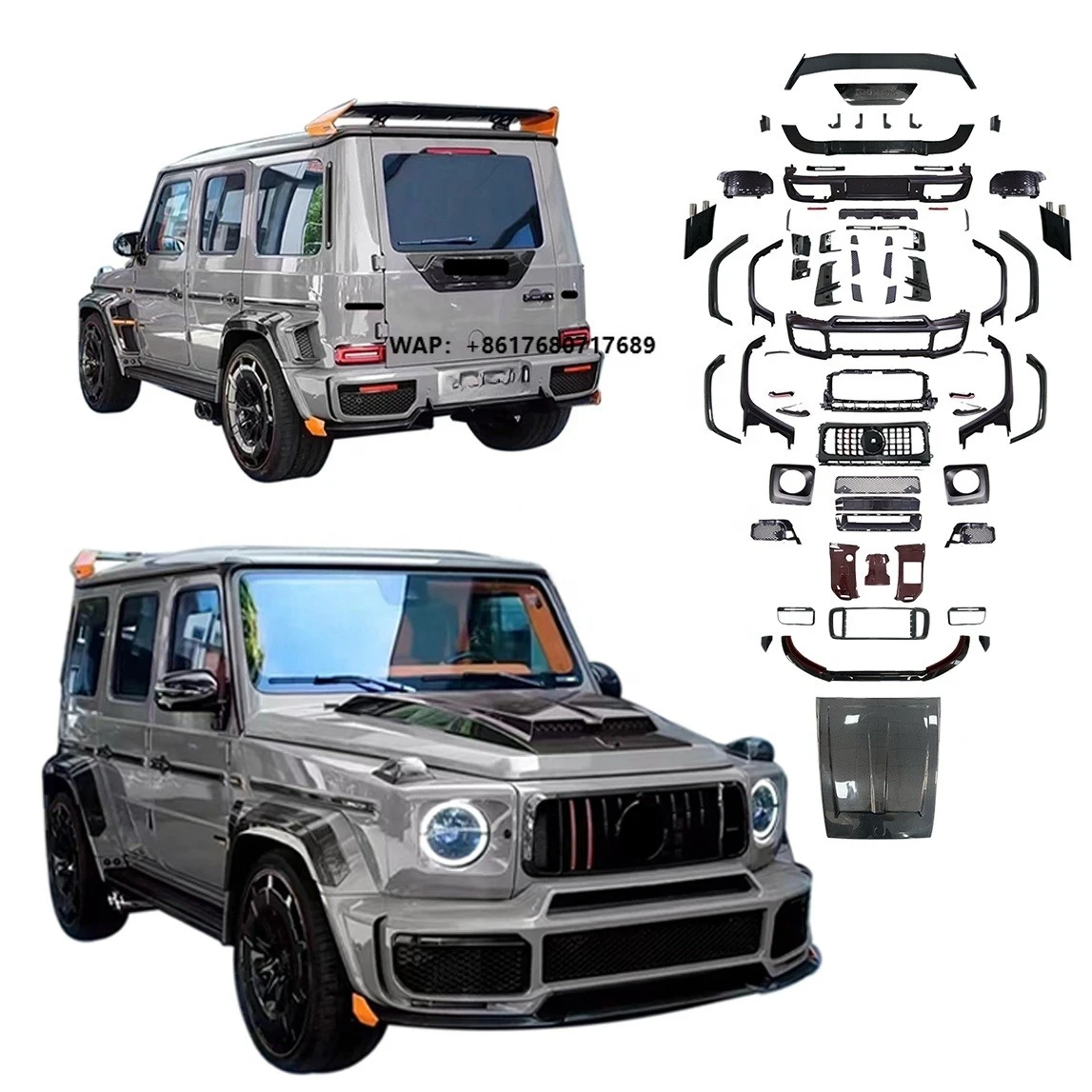 

2025 New Design Body Kit for Benz G Class Wagon W464 2018 2019 2020 2021 2022 2023 Upgrade to B900 G900 Rocket B Wide Star Style