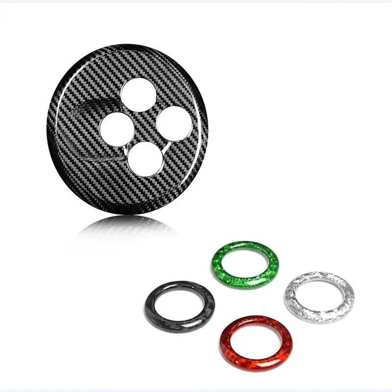 Authentic For Abarth 595 695 Gear Shift Button Frame For Abarth 595 Carbon Fiber For Abarth 595 695