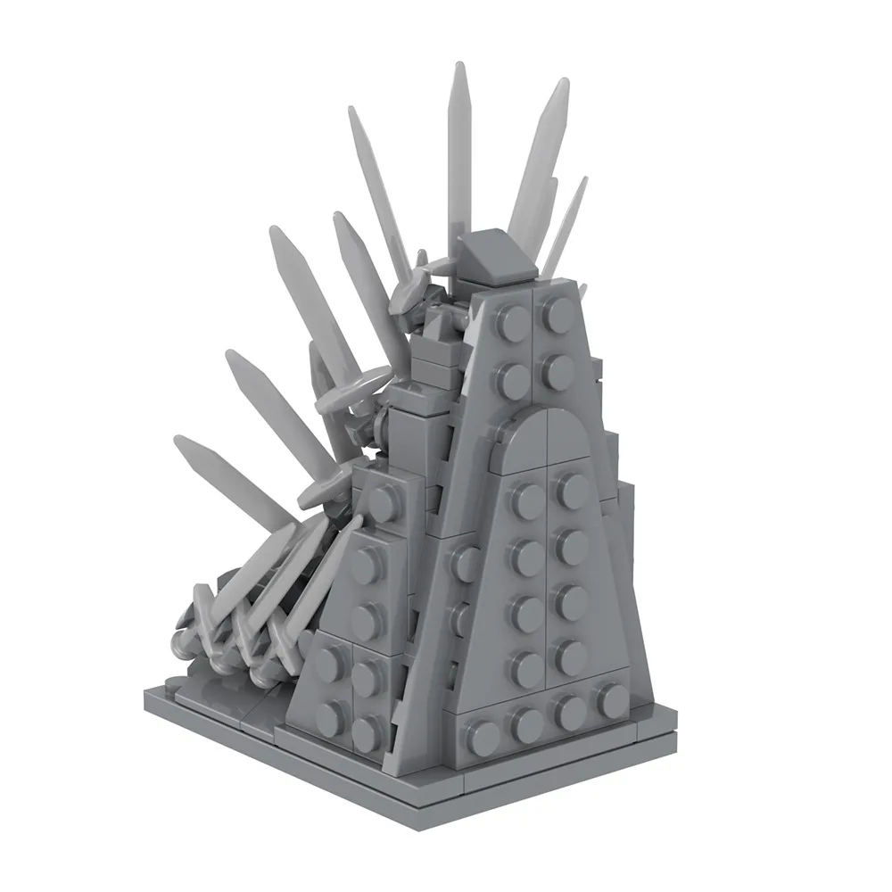 MOC Iron Throne Sword Chair Ancient Dragon Military City Building Blocks Classic Model Bricks Kits Sets Ideas Game