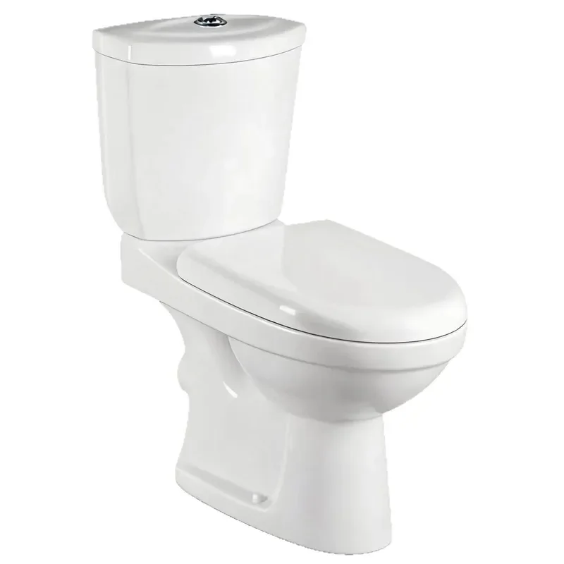 Large Square Ceramic Split Toilet Two Piece Siphonic Flush Down Bathroom Commode Sanitary Ware