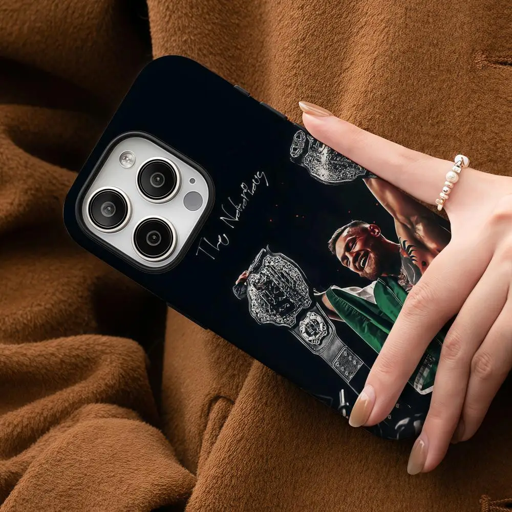 Чехол для телефона Boxing C-Conor McGregor для Samsung Galaxy S25 24 23 22 Ultra Plus A56 36 26, глянцевый двухслойный жесткий корпус HD