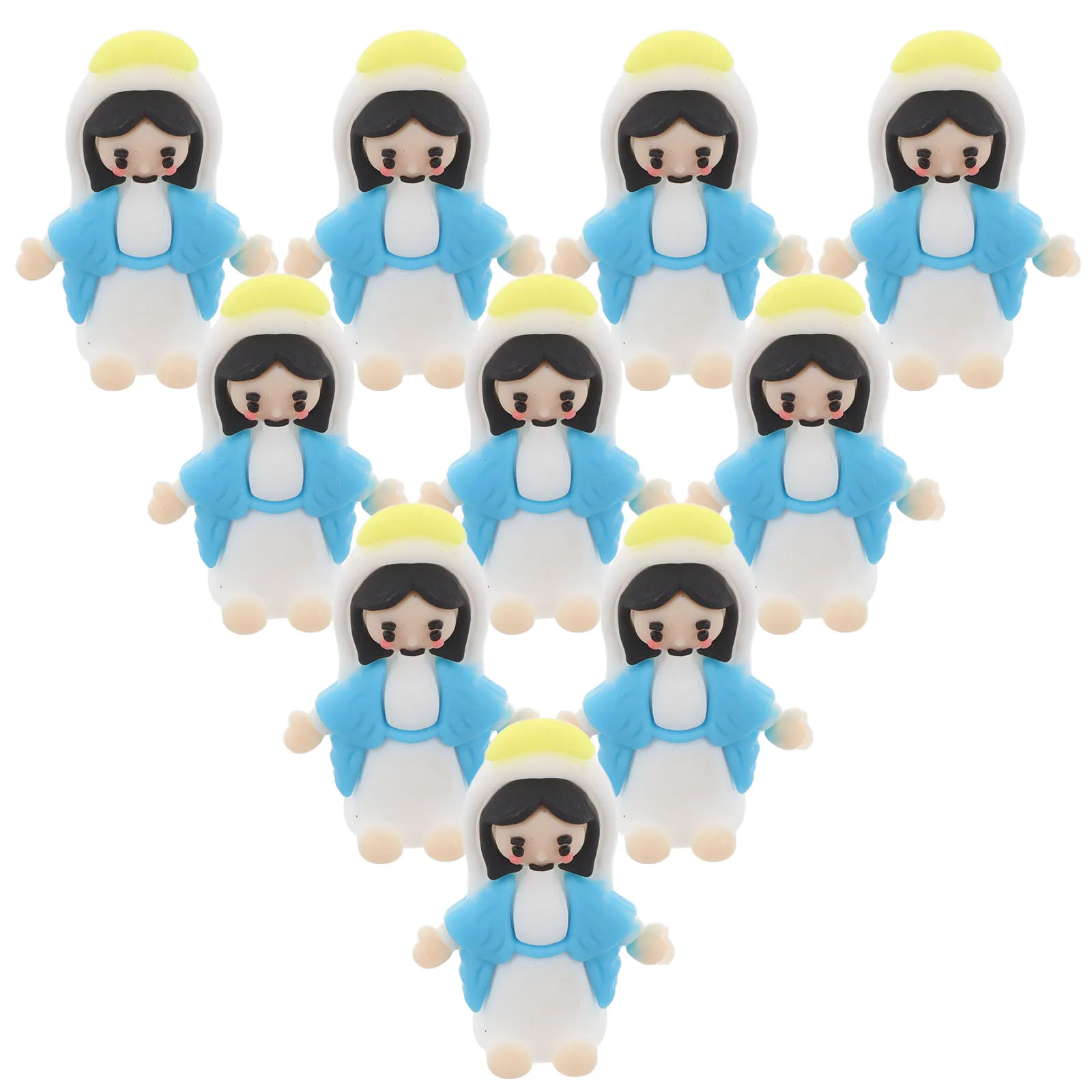 

10 pcs Mini PVC Desktop Decorations Plastic Figurines Micro Plastic Decoration Landscape Party Ornaments Gifts