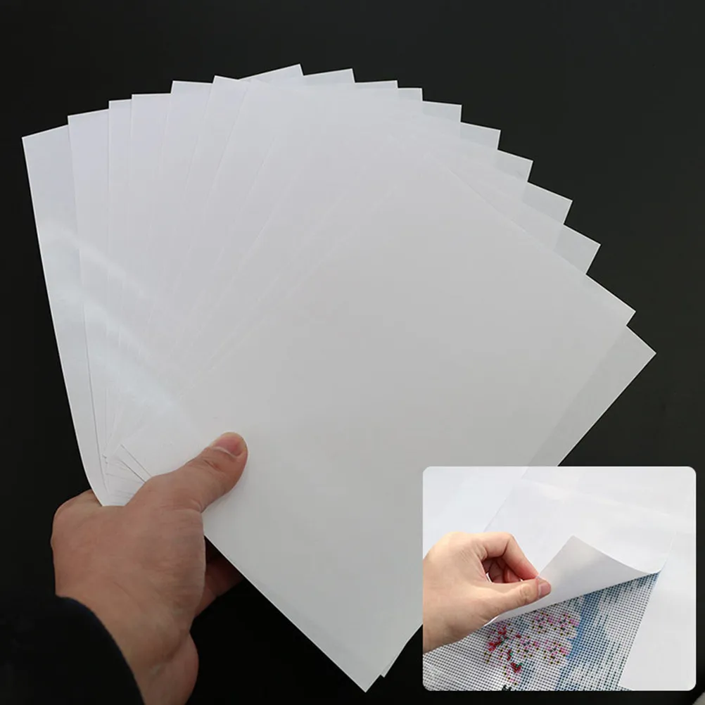 

20 Sheets Diamond Drawing Dustproof Non-Stick Papers Durable Release Covers for DIY Diamond Picture Repair Embroidery