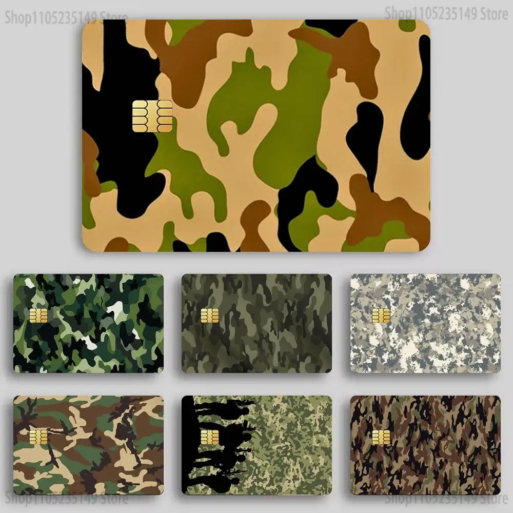 

Military Army Camouflage Sticker Film Tape Skin for Credit Card Debit Card Cartoon Waterproof Stickers Small Chip