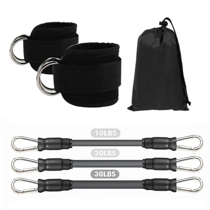 Enkelbandjes Weerstandsbanden Set Fitness Workout Oefenapparatuur Enkelgewicht Yoga Elastische Fitnessband Voor Gym Man Vrouw