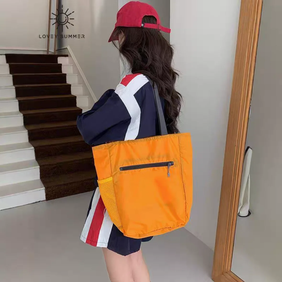 

Большая нейлоновая сумка через плечо для мужчин, повседневная сумка-тоут, мягкая сумка на молнии для ежедневного использования