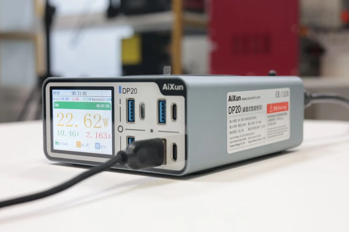 شاحن سريع ذكي AIXUN DP20 بقوة 200 وات | شاشة 2.4 بوصة عالية الدقة لتحليل في الوقت الحقيقي، مدعومة ترقية OTA #6