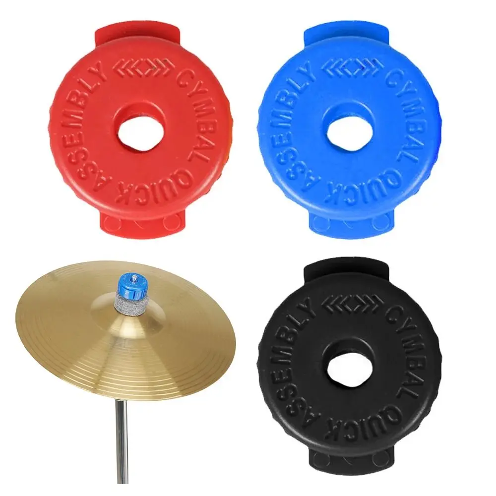 6PCS Placstic Cymbal Quick Release Nut Nuts Attachments Percussion Replacement Parts Cymbal Mate Durable