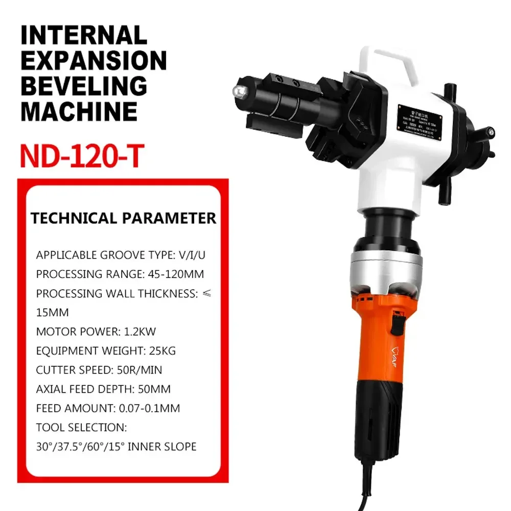 الفولاذ المقاوم للصدأ أنبوب دائري الشطب شقة الفم ماكينة الطحن الكهربائية المحمولة التوسع الداخلي الأنابيب الأخدود طاحونة