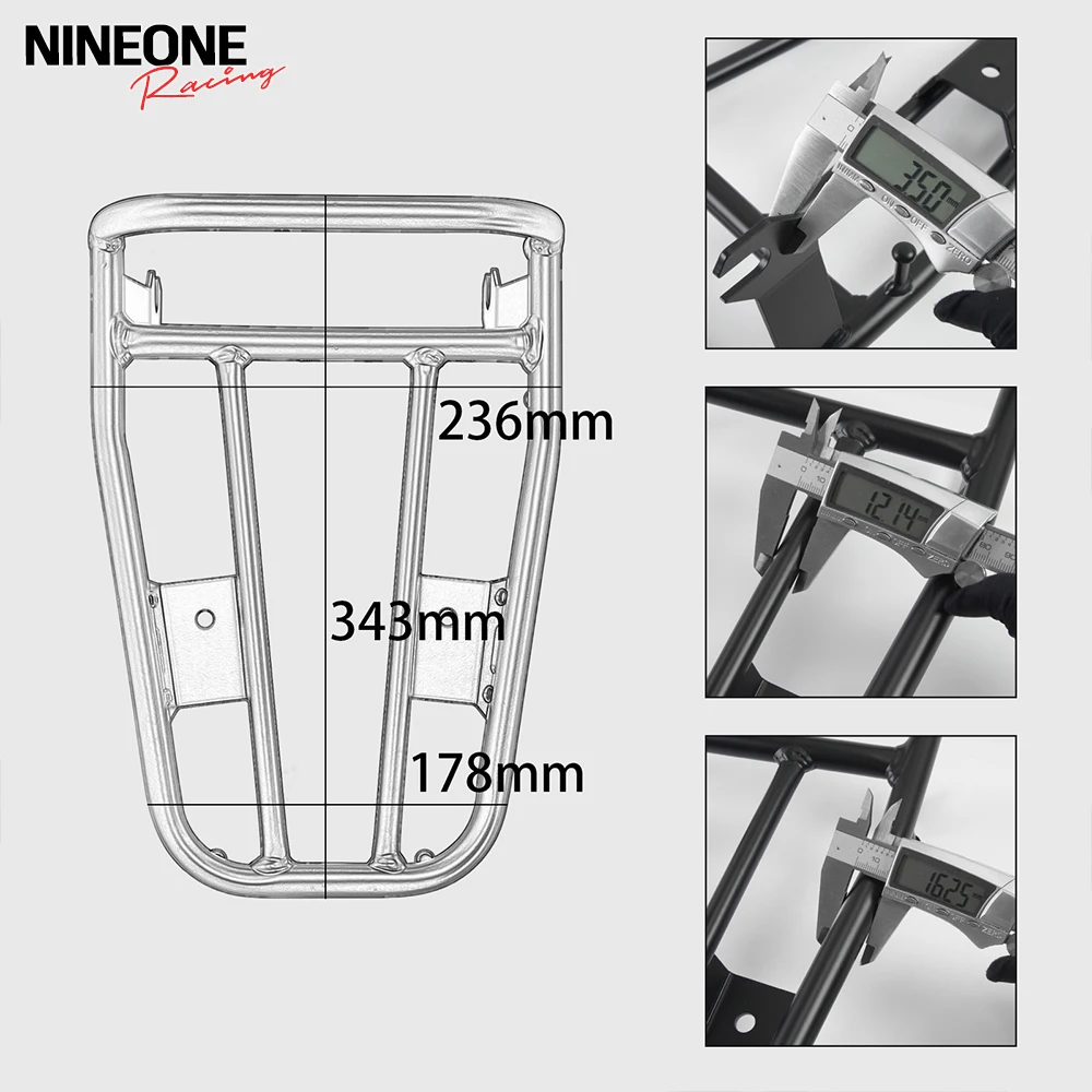 For Hunter Cub CT125 Trail125 2020-2025 CT125 Rear Carrier Rack JA55 JA65 Rear Rack Carrier Luggage Grille Fender Top Case Plate