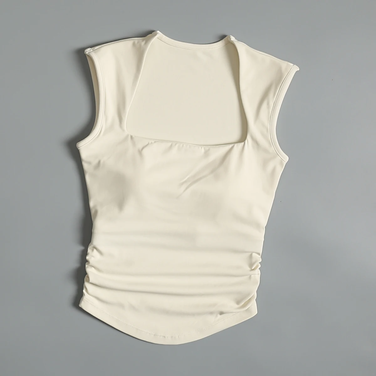 Gilet de yoga mi-long haut de gamme, bonnet fixe intégré pour les seins latéraux, vêtements de course anti-choc