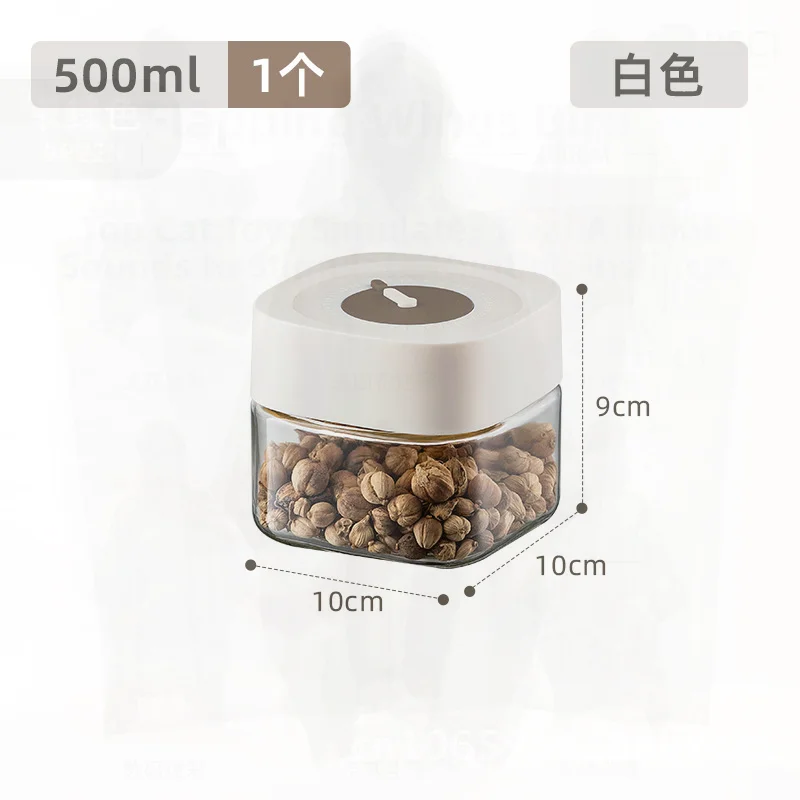 برطمان زجاجي محكم الغلق، حاوية نبيذ فوارة من الدرجة الغذائية، جرة مخلل مع عسل لتخزين المطبخ، أبيض، رمادي داكن، أخضر