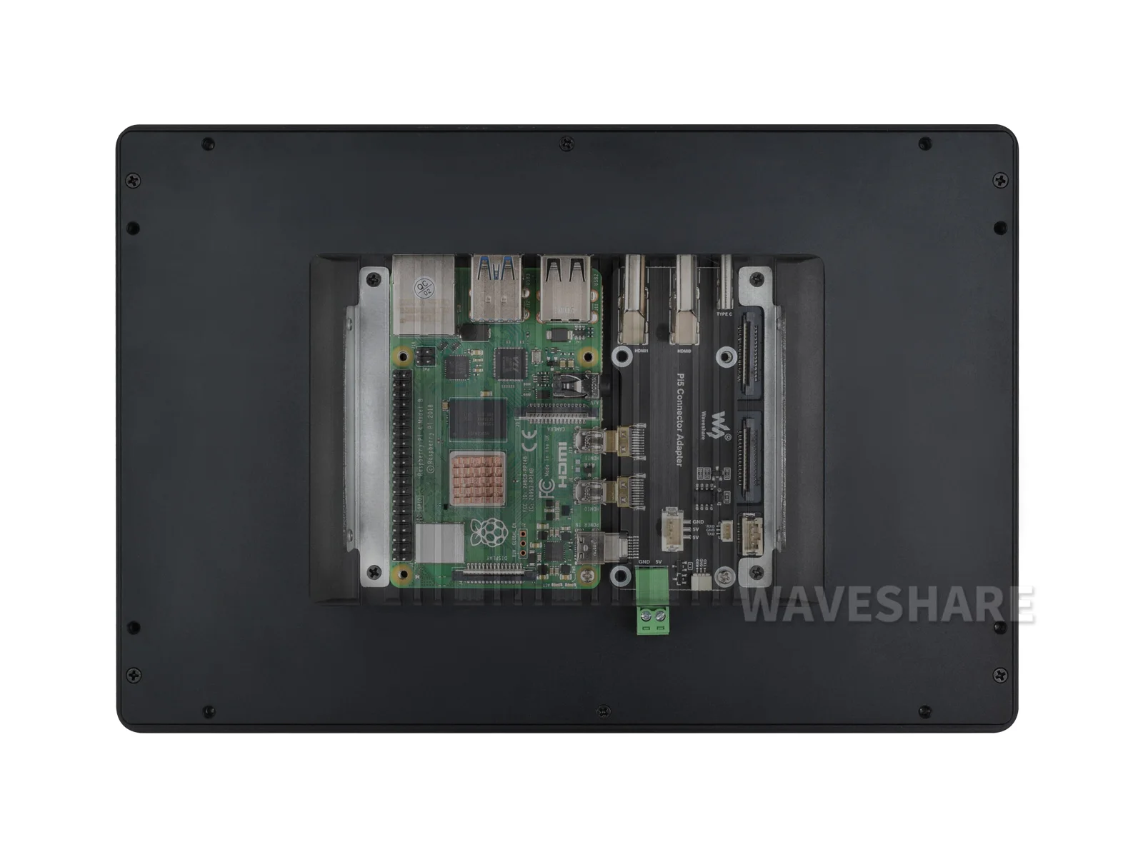 Tela de toque multifuncional HMI industrial para Raspberry Pi, opções de 10,1 polegadas, suporta saída HDMI 4K dupla, toque de 10 pontos, Opt