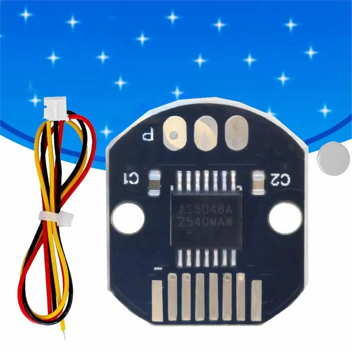 14Bit AS5048A Magnetic Encoder, PWM SPI Interface Magnetic Induction Angle Measurement Sensor