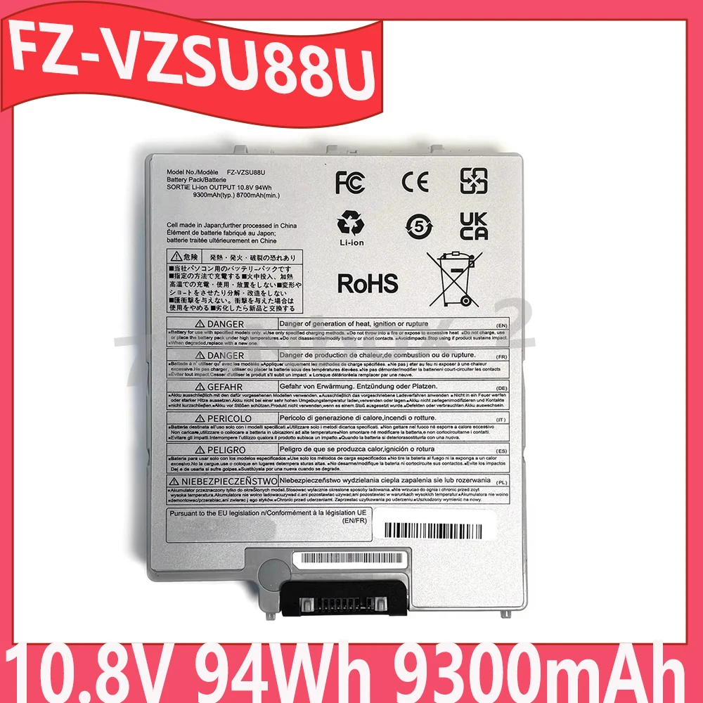 FZ-VZSU88U 10.8V 94Wh 9300mAh Laptop Battery For Panasonic Toughbook FZ-G1 FZ-G1FAHLHBA MK1 Tablet FZVZSU88U PAFZVZSU88U
