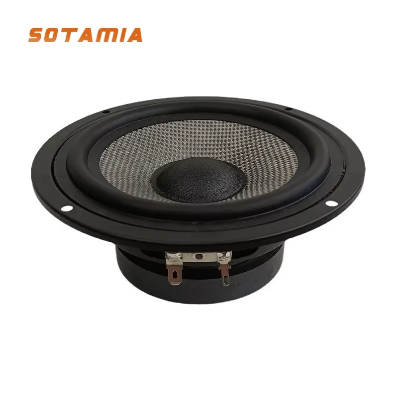 

SOTAMIA 1 шт. 6-дюймовый среднечастотный динамик 4 Ом 30 Вт, серое стекловолокно 25 мм, магнит 85, универсальный для полочных акустических систем и автомобильной аудиосистемы