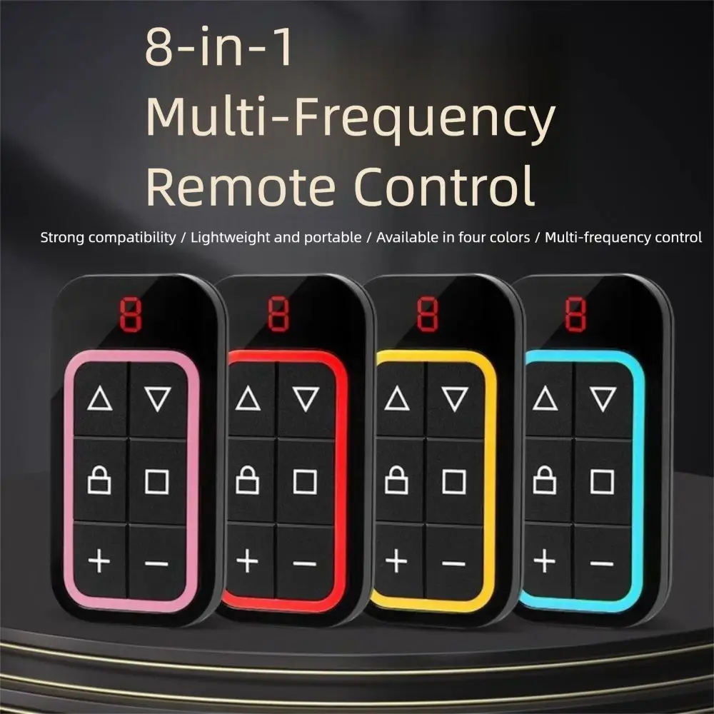

Rechargeable Garage Control Door Remote 300-915mhz Wireles Copy Remote Control Code Grabber Waterproof