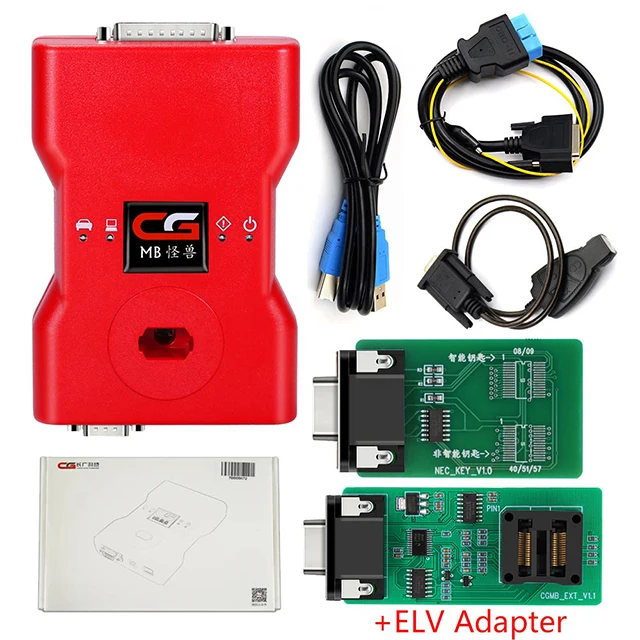 Most Popular Auto OBD2 ECU Key Programmer With Full Adapters & ELV &ELV Repair Adapter