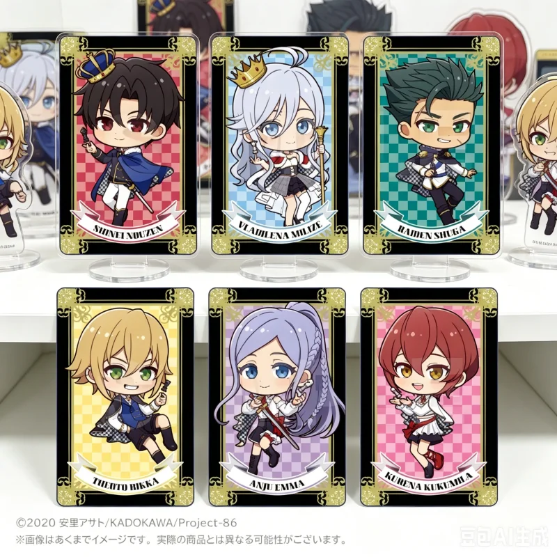 Anime 86 Eighty Six 10cm Kurena Kukumila Vladilena Milizé Shinei Nouzen Anju Emma Acrylic Stand Keychains Tabletop Decorations