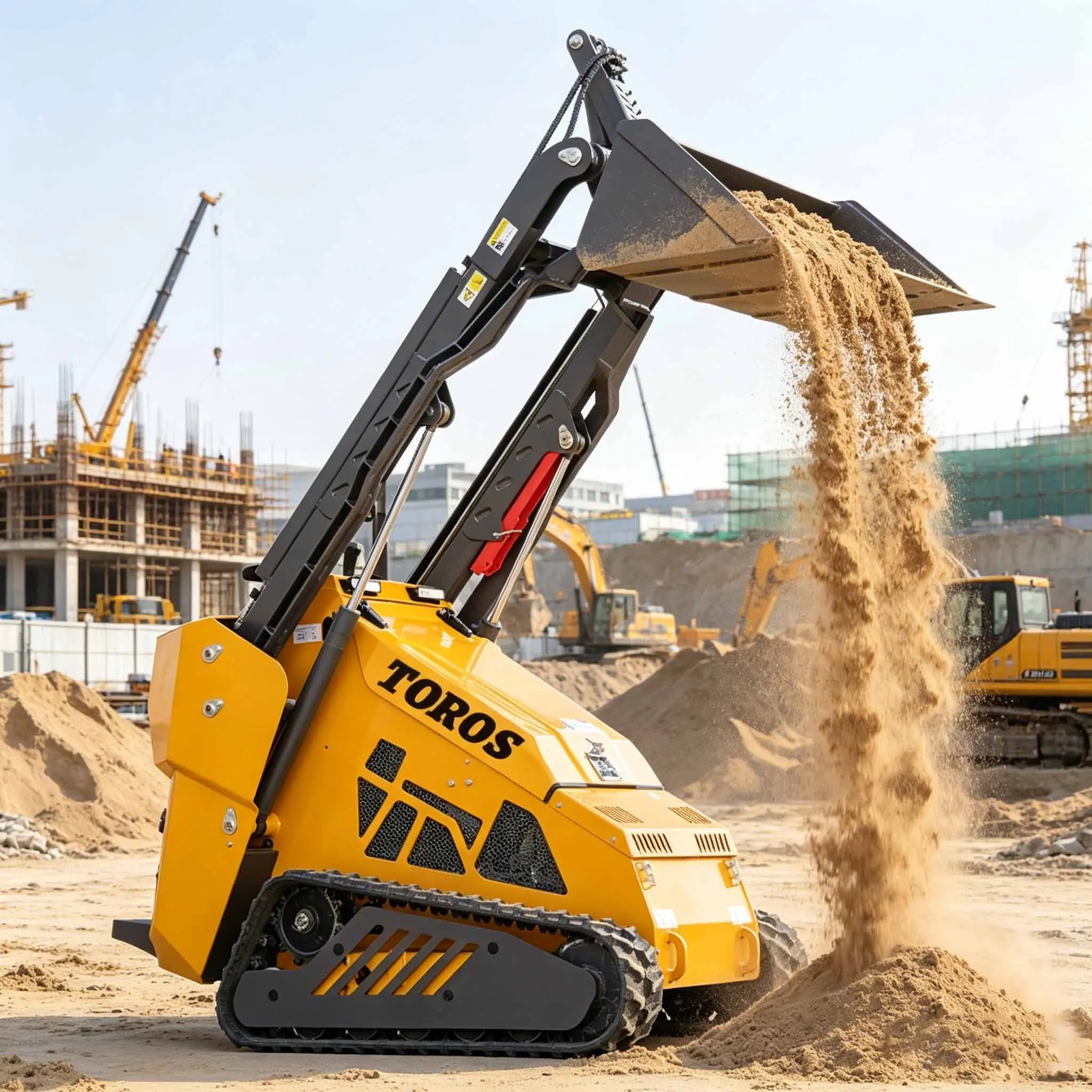 

Mini Skid steer Loader Diesel CE EURO5 Epa Engine Wheel Crawler Mini Track Skid Steer with Track Skid Steer Attachments