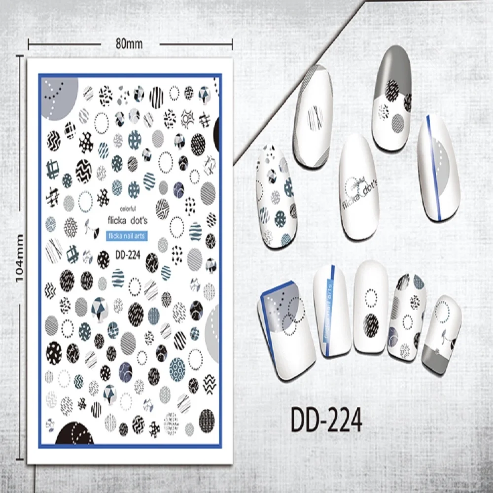 

Random Nail Stickers Customization Wholesale Brand Logo Women DIY Self-Adhesive Nail Art Stickers Manicure Decorative Decals