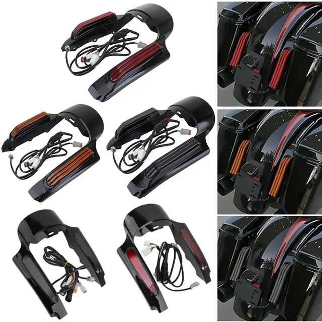 Tylny błotnik motocyklowy rozbudowa deski rozdzielczej doprowadziła światło do motocykla Harley zwiedzania electry ślizgu ulicznego FLHR FLTRX 2009-2022