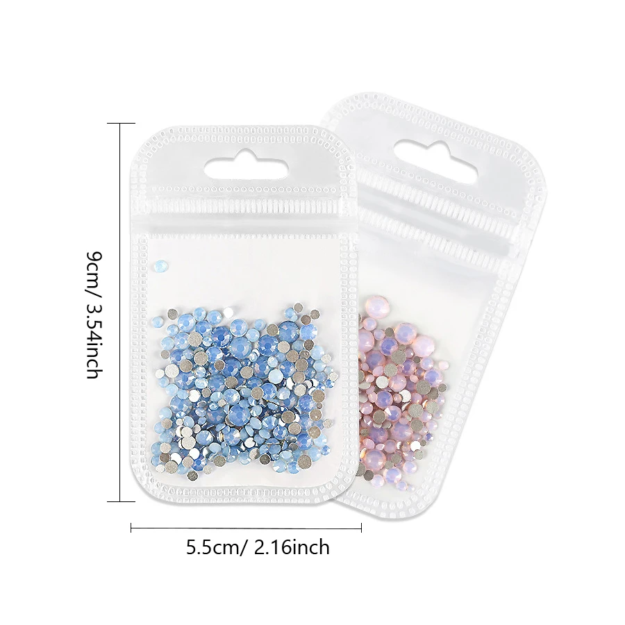 1 Pack Mix Opal Crystal Nail Art Rhinestones 3d Charm Glass Flatback Non Hotfix DIY Nail Jewelry Sticker Decorations For Nails