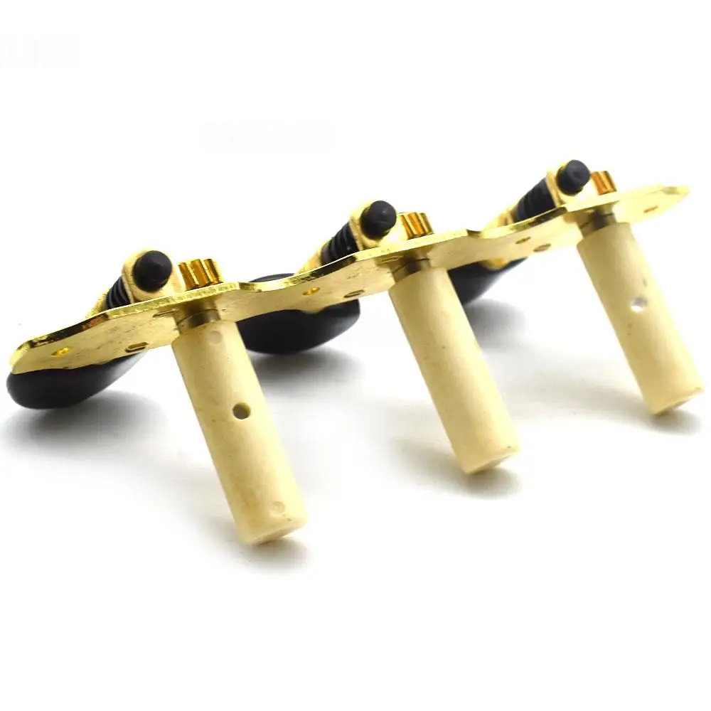 1Set 3R3L Gold Plate Classical Guitar Strings Tuning Pegs Keys Tuners Musical Parts Chrome