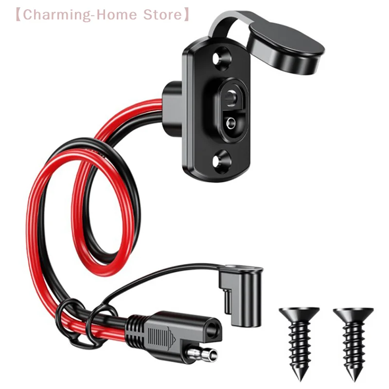 

Кабель-удлинитель для автомобильного аккумулятора, соединительные кабели для автомобильных панелей питания постоянного тока, для подключения солнечных батарей, 12AWG, 30 см