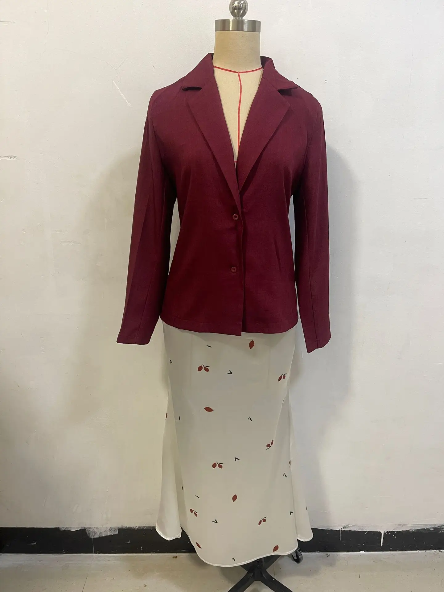Traje de falda Eid para mujer, chaqueta, abrigo, falda larga, estampado musulmán, conjunto de 2 piezas, Marruecos, modesto, Dubai, Islam, trajes árabes, conjunto de Ramadán