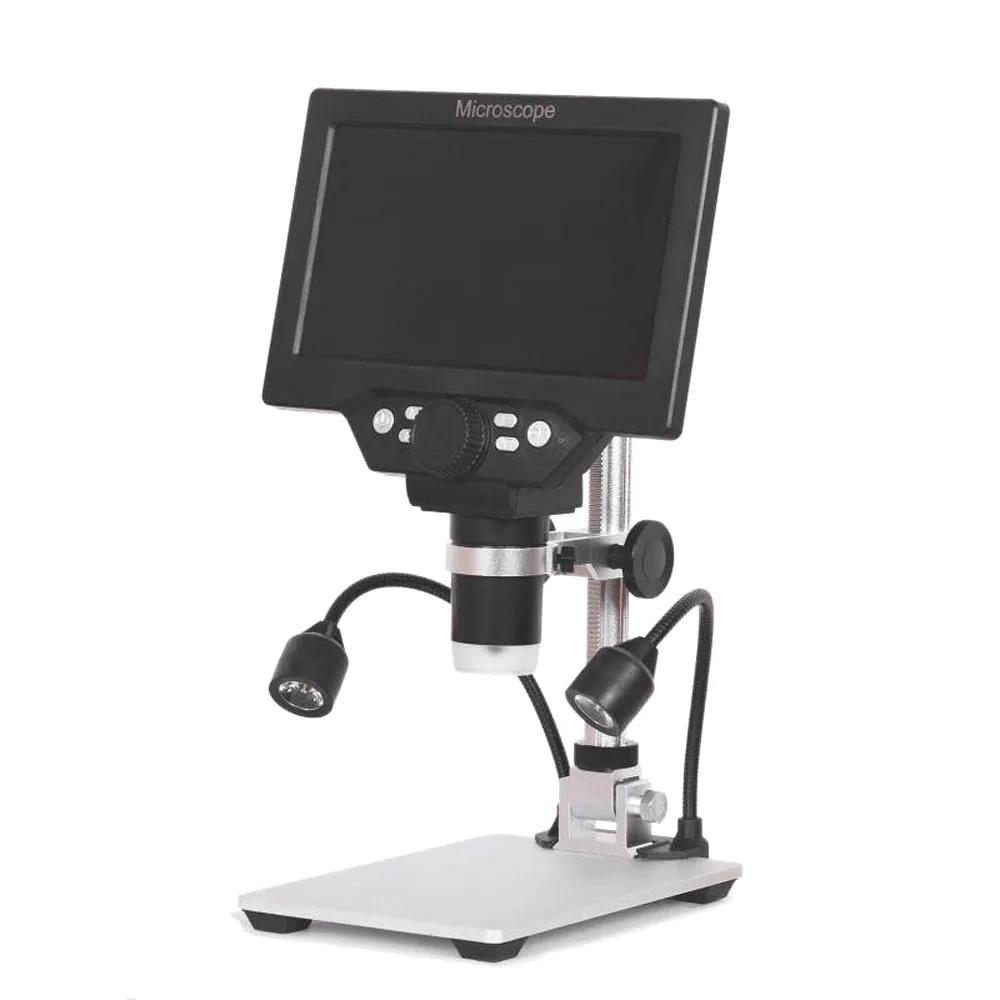 G1200 Digital Microscope for Soldering 7 Inch Large LCD Screen Display 12MP 1-1200X Continuous Amplification Magnifier