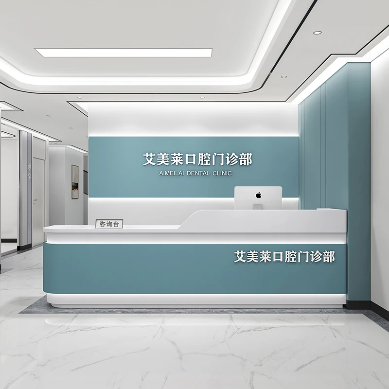 Cashier Hospital Pre examination Triage Dental Clinic Guidance Desk Nurse Station Bar Reception Desk