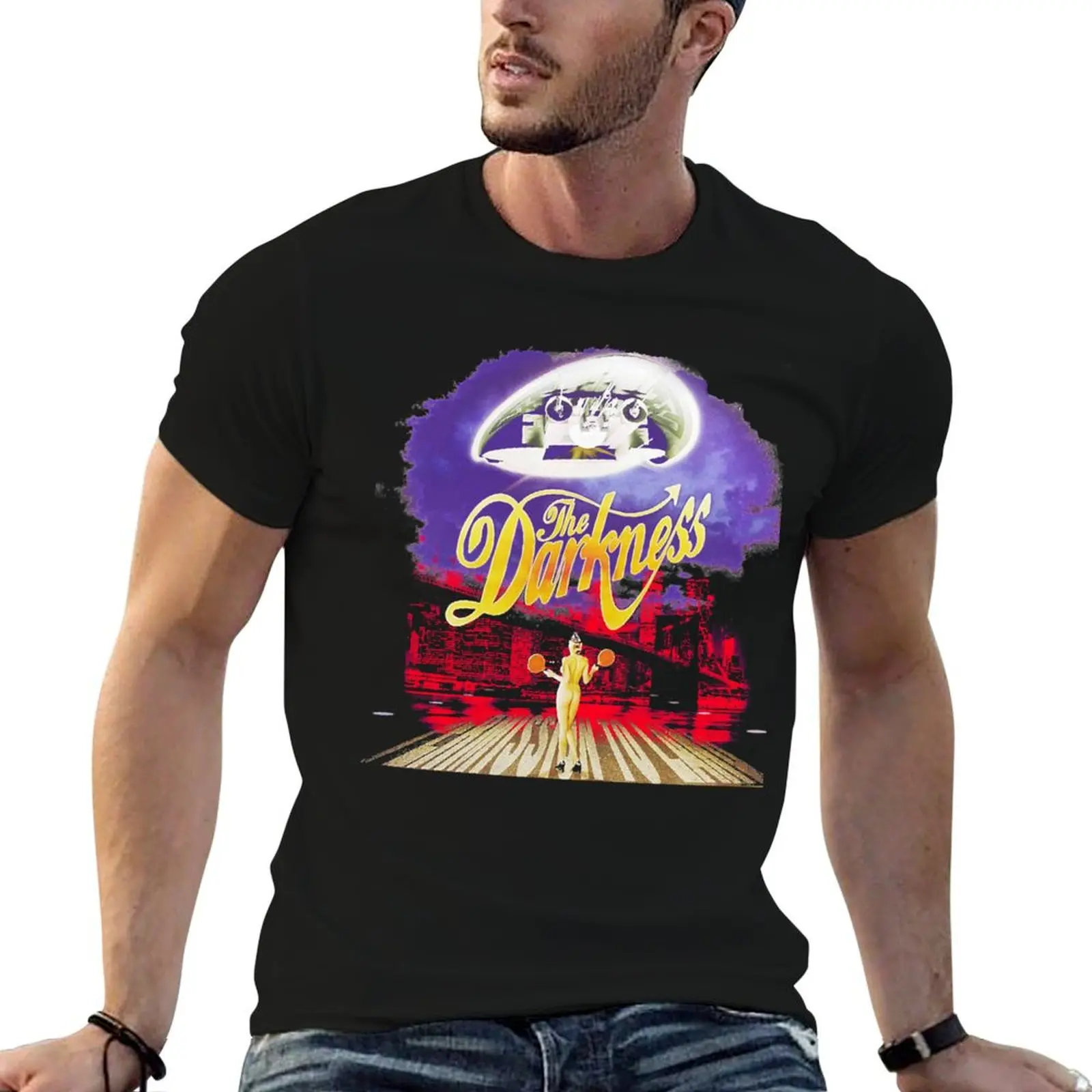 THE DARKNESS band other places and times Essential T-Shirt Stylish Print Short Sleeve Tee