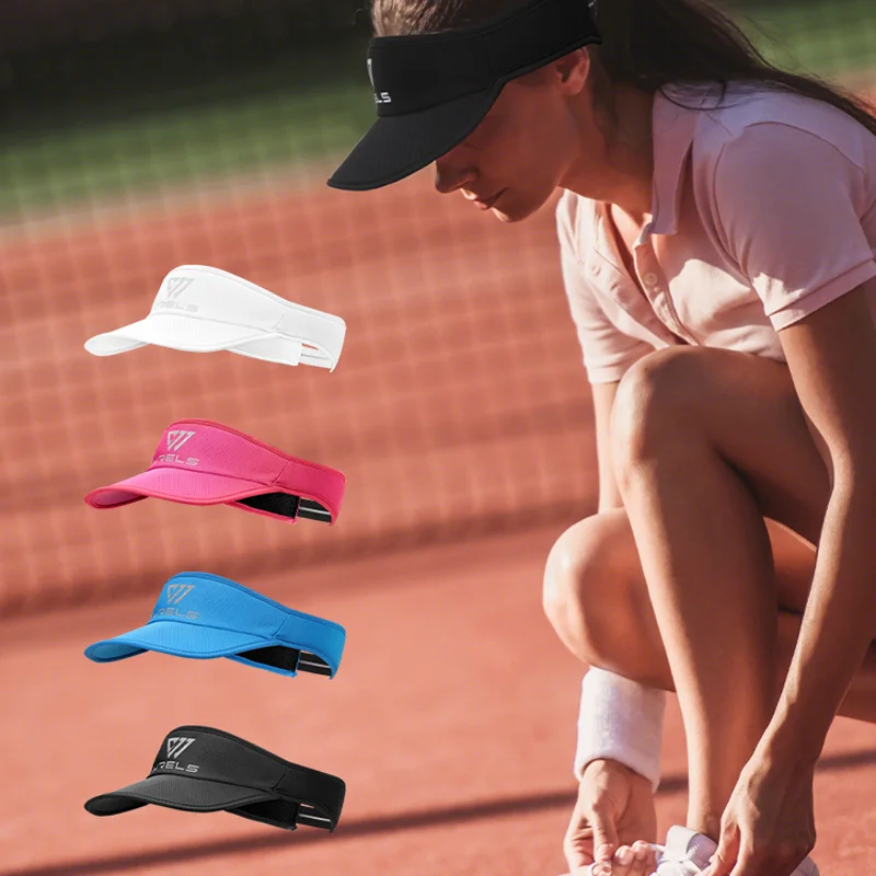 

Sport Visor Breathable Mesh Empty Top Cap Sun Protection Sweat Absorb Running Tennis Cap Lightweight Foldable Hat