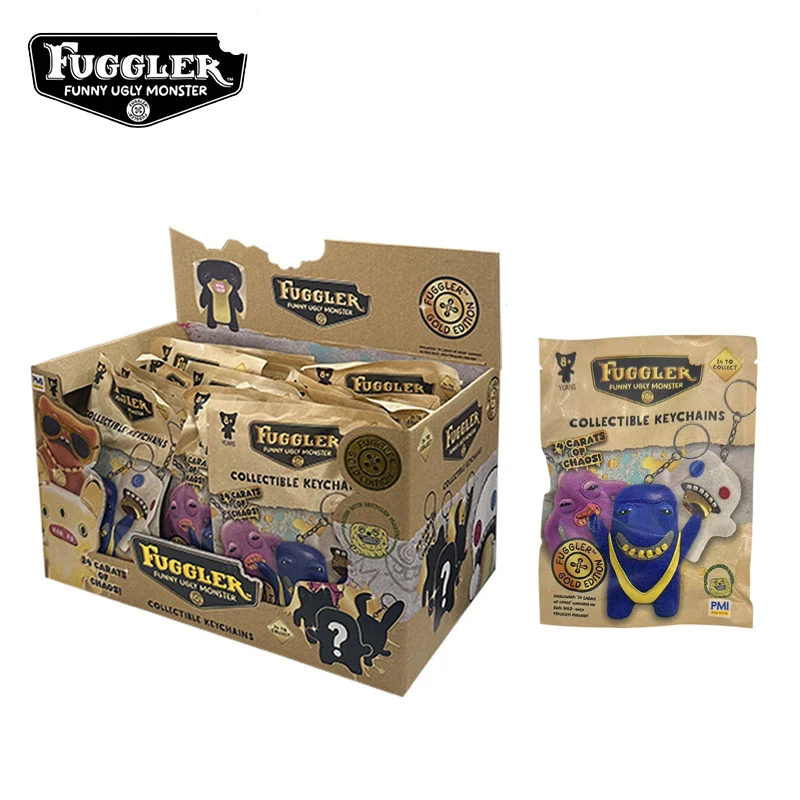 

Fuggler Key Chain Blind Box 3th Teeth Monster Action Figures Dolls Keyring Pendant Funny Ugly Kawaii Mystery Box Toys in Bags