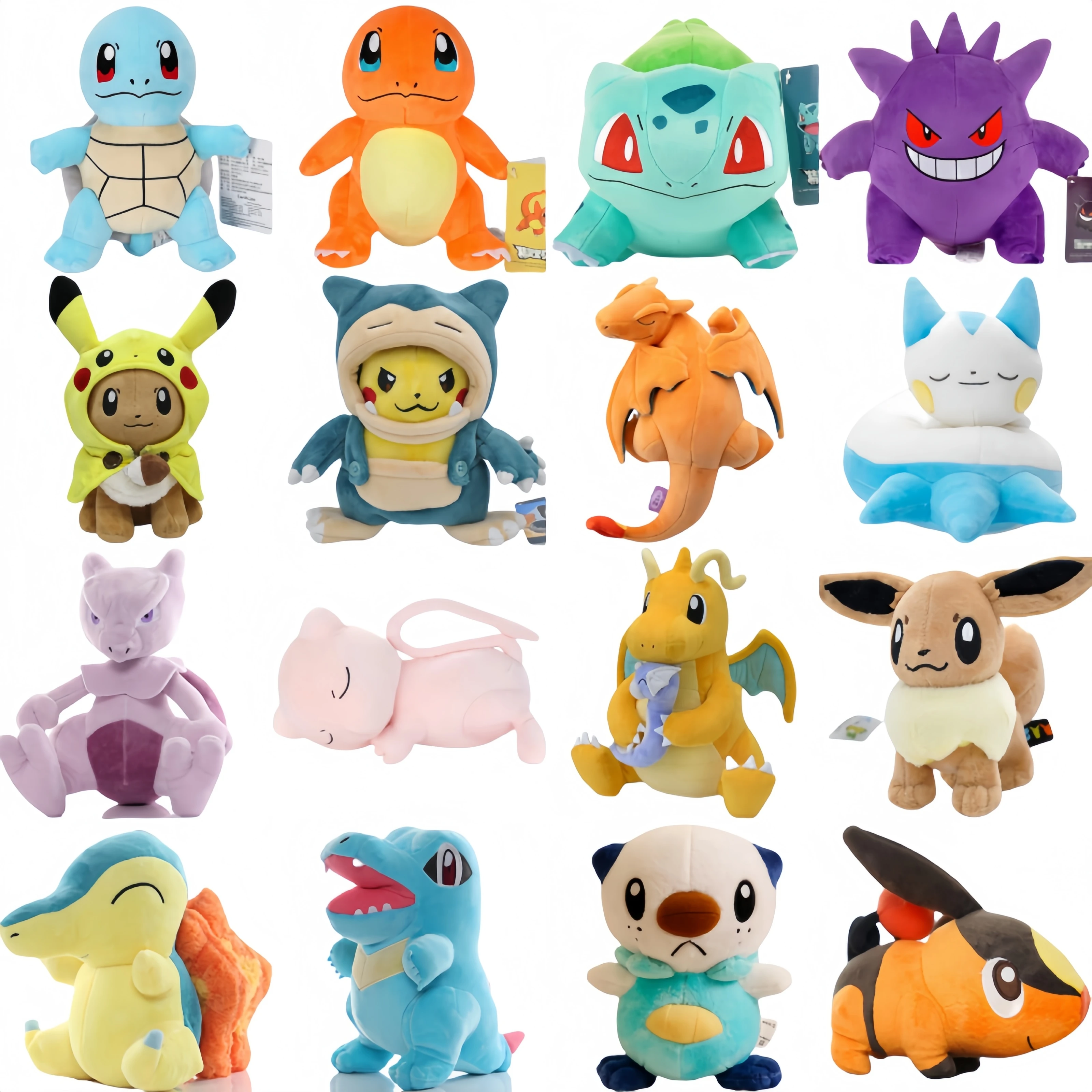 mais-novo-pokemon-dragonite-dratini-pelucia-gengar-sprigatito-charizard-pikachu-peluche-tepig-mewtwo-boneca-de-pelucia-oshawott-eevee-brinquedo